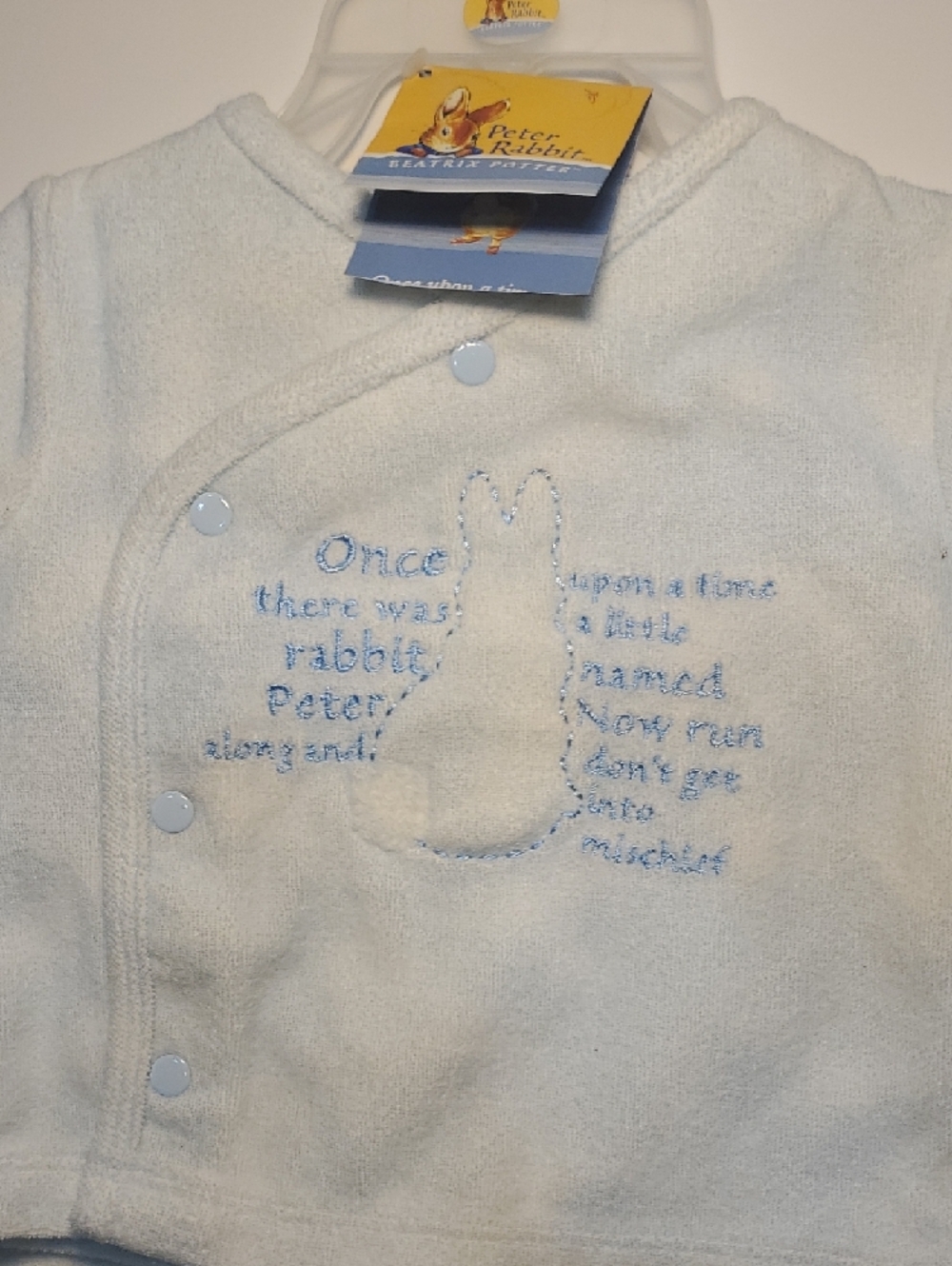 Peter Rabbit Baby Kids Matching Set in Light Blue